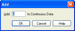 Add Continuous Data