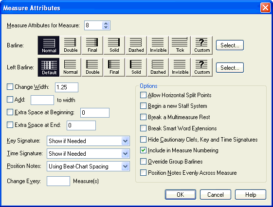 Measure Attributes