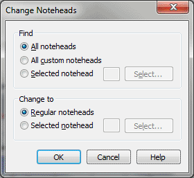 Change Noteheads