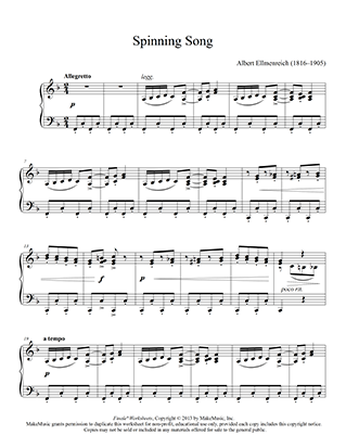 large print sheet music