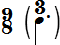 9/8 (3/dotted quarter note) time signature