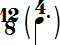 12/8 (4/dotted quarter note) time signature