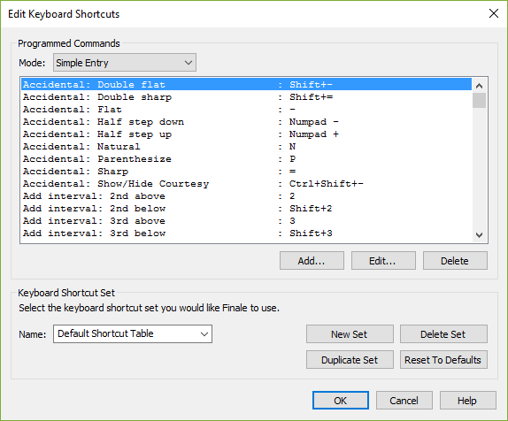 Keyboard editor. Edit на клавиатуре. Edit > Keyboard shortcuts > New Set.