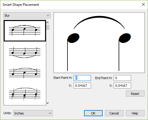 Smart Shape Placement dialog box