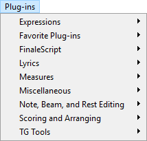 Expanded Plug-ins menu