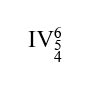 IV 6, 5, 4 symbol